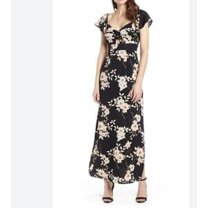 Row A Floral Print Maxi Dress Size XS